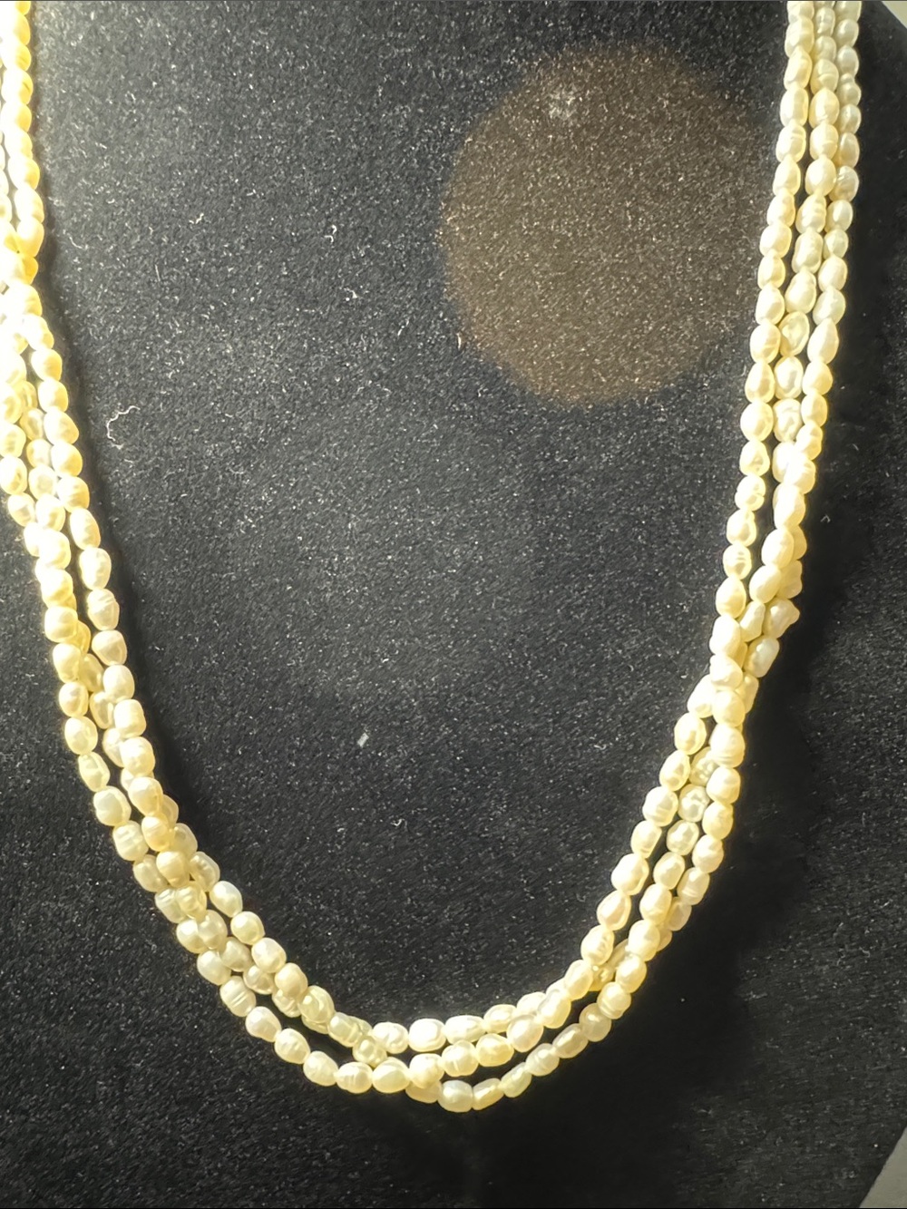Vintage Source Unknown Multi-Strand Freshwater Pearl Necklace - White